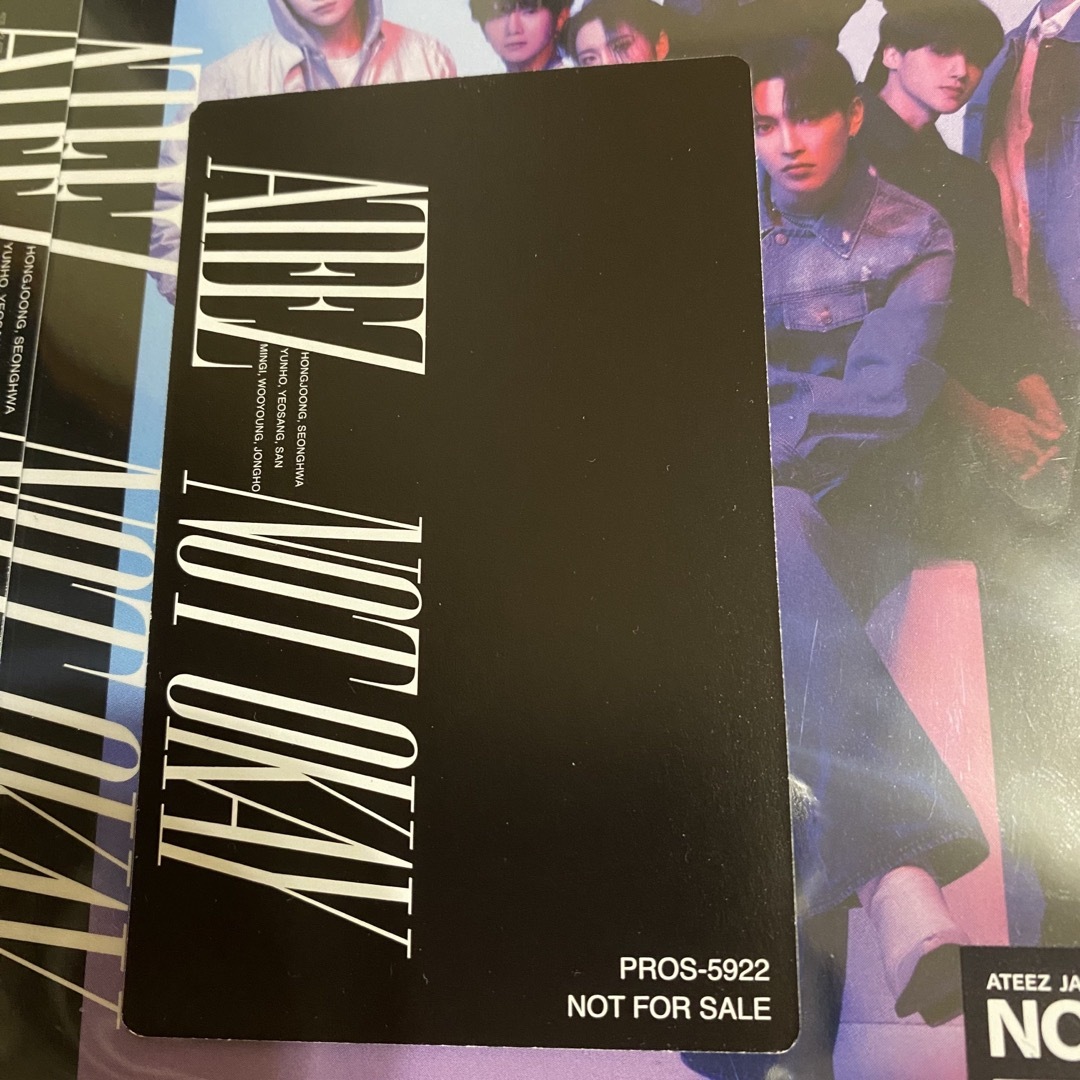 ATEEZ(エイティーズ)のATEEZ ミンギ　NOT OKAY 封入トレカのみ　ATINY盤　FC限定 エンタメ/ホビーのCD(K-POP/アジア)の商品写真