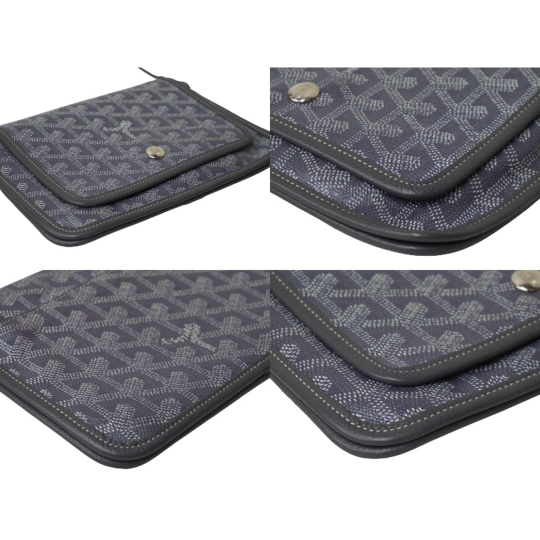 GOYARD(ゴヤール)の極美品 GOYARD ゴヤール プリュメ ショルダーバッグ ポーチウォレット PLUMETPMLTY50CL50P PVC レザー グレー 中古 62846 レディースのバッグ(ハンドバッグ)の商品写真