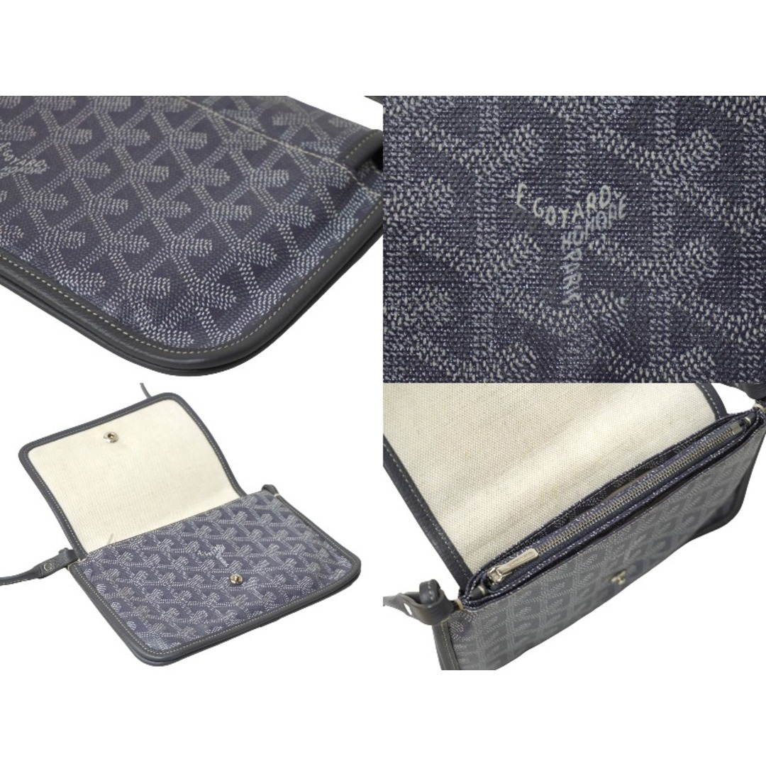 GOYARD(ゴヤール)の極美品 GOYARD ゴヤール プリュメ ショルダーバッグ ポーチウォレット PLUMETPMLTY50CL50P PVC レザー グレー 中古 62846 レディースのバッグ(ハンドバッグ)の商品写真