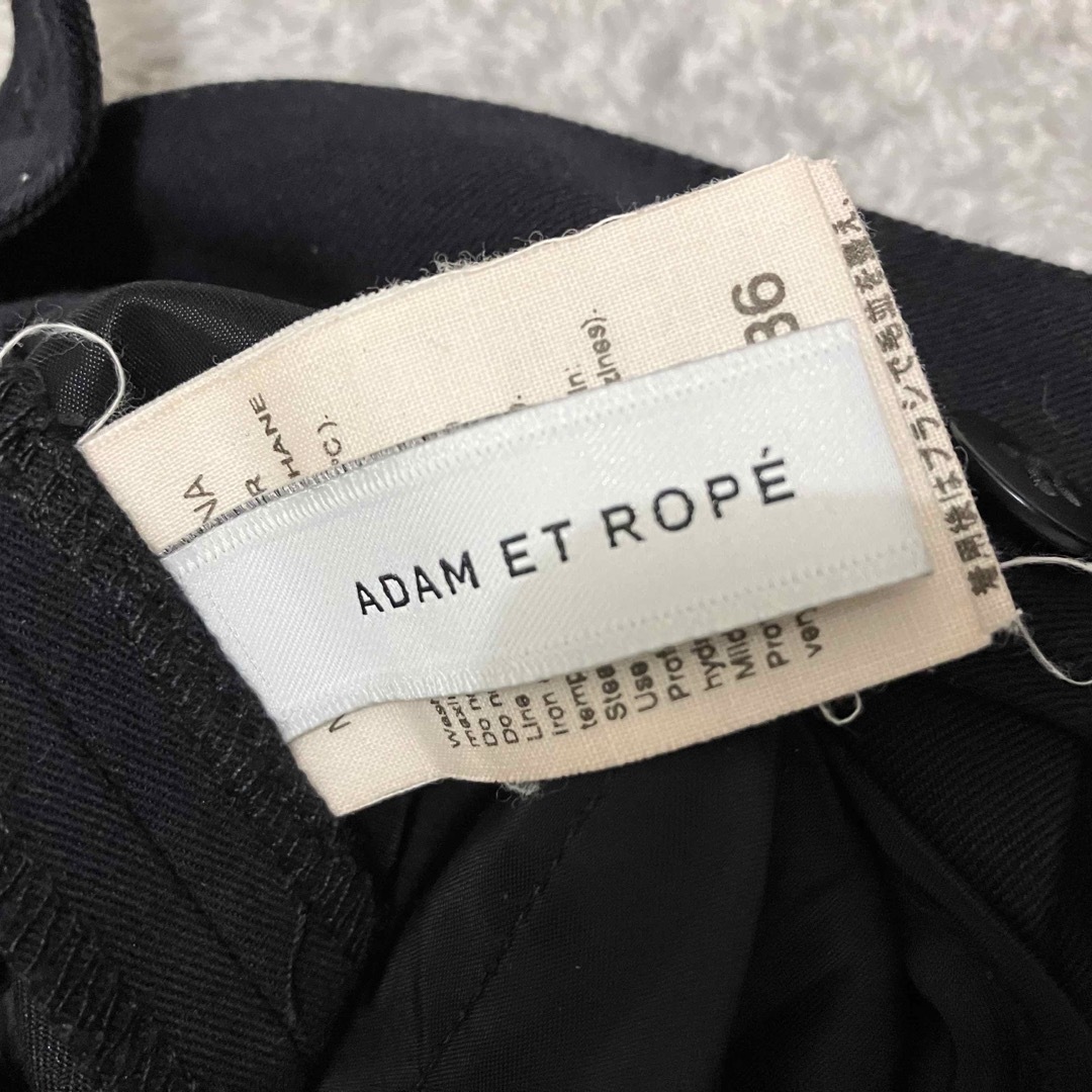 Adam et Rope'(アダムエロぺ)のADAM ET ROPE アダムエロペ  スラックス　ネイビー　Sサイズ レディースのパンツ(カジュアルパンツ)の商品写真