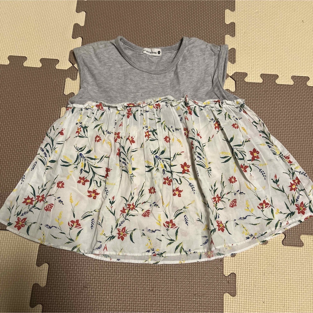 Branshes(ブランシェス)のブランシェス　花柄トップス　120 キッズ/ベビー/マタニティのキッズ服女の子用(90cm~)(Tシャツ/カットソー)の商品写真