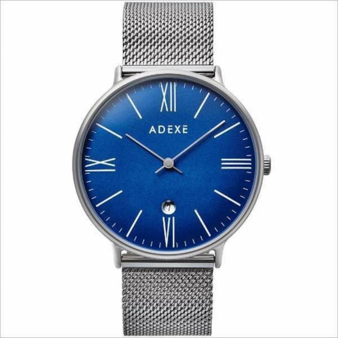 ADEXE(アデクス)の【ADEXE】GRANDE アデクス グランデ 腕時計 シルバー レザーベルト レディースのファッション小物(腕時計)の商品写真