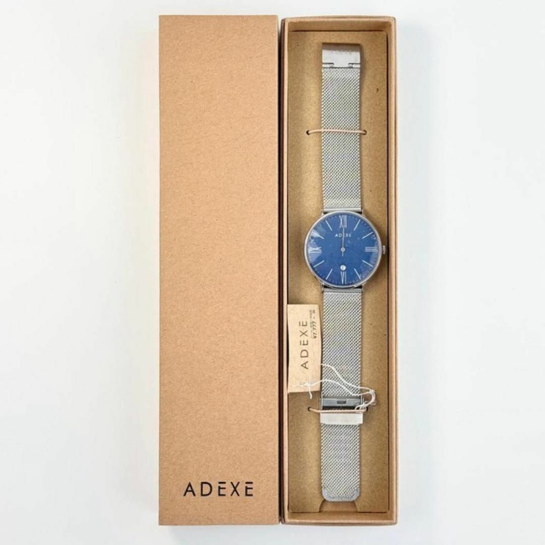 ADEXE(アデクス)の【ADEXE】GRANDE アデクス グランデ 腕時計 シルバー レザーベルト レディースのファッション小物(腕時計)の商品写真