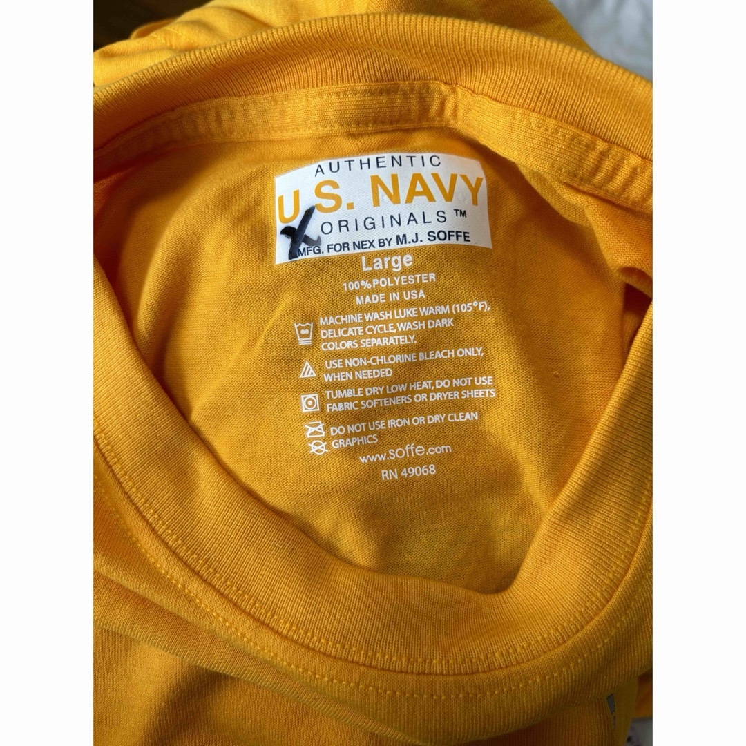 【古着】米軍 U.S.NAVY トレーニング Tシャツ メンズのトップス(Tシャツ/カットソー(半袖/袖なし))の商品写真