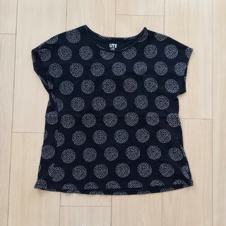 ユニクロ(UNIQLO)のUNIQLO　半袖Tシャツ　ブラック(Tシャツ/カットソー)