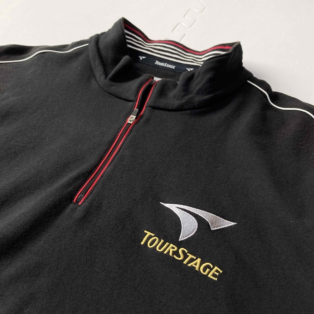 TOURSTAGE(ツアーステージ)のツアーステージ メンズ 半袖プルオーバー ハーフジップ ゴルフ L スポーツ/アウトドアのゴルフ(ウエア)の商品写真