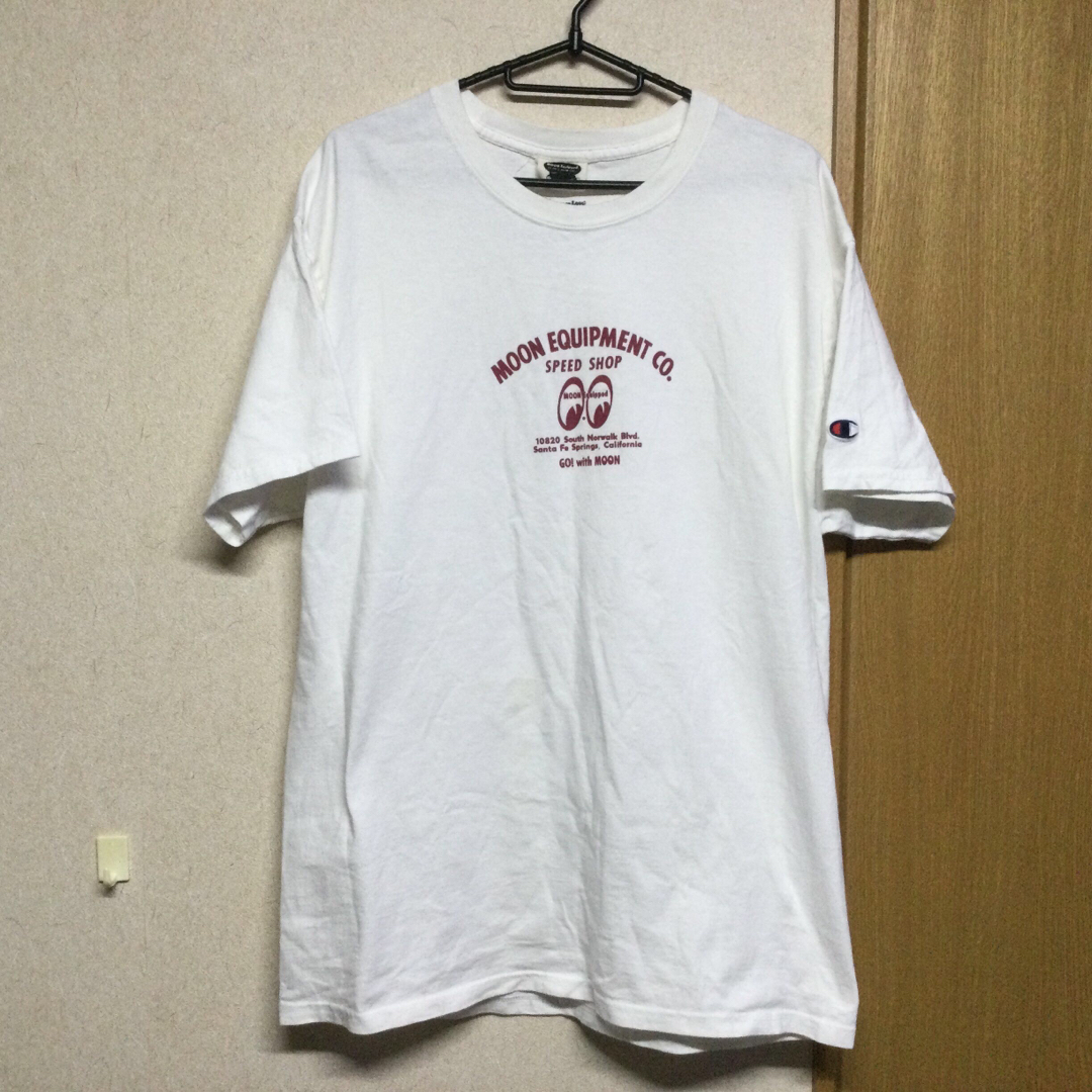 Champion(チャンピオン)のムーンアイズ　チャンピオン　Tシャツ　サイズL 希少　ホットロード メンズのトップス(Tシャツ/カットソー(半袖/袖なし))の商品写真