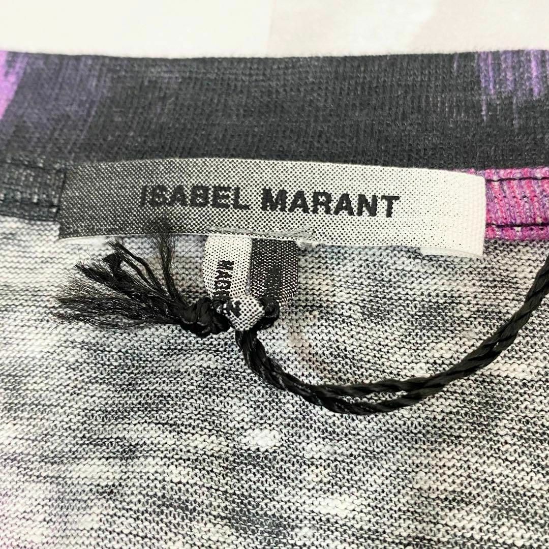 Isabel Marant(イザベルマラン)のA12589  イザベルマラン　21SS リネンタイダイロンT 黒ピンク　M レディースのトップス(Tシャツ(長袖/七分))の商品写真