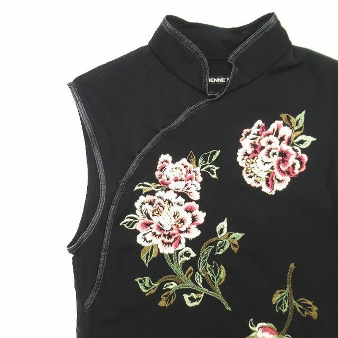 ヴィヴィアンタム VIVIENNE TAM 花柄 刺繍 チャイナ シャツ◎ME4 ヴィヴィアンタム VIVIENNE TAM 花柄 刺繍 チャイナ シャツ◎ME4