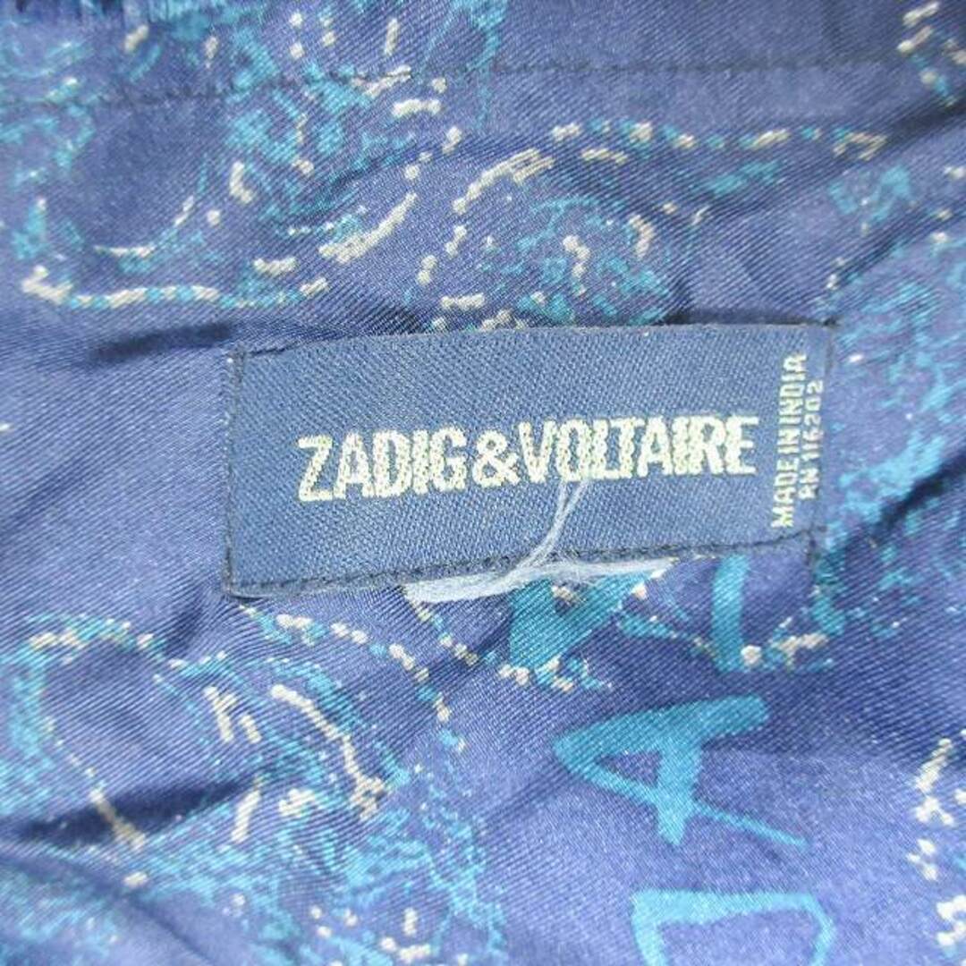 Zadig&Voltaire(ザディグエヴォルテール)の美品 ザディグ エ ヴォルテール 総柄 スカル ショール スカーフ ストール レディースのファッション小物(バンダナ/スカーフ)の商品写真