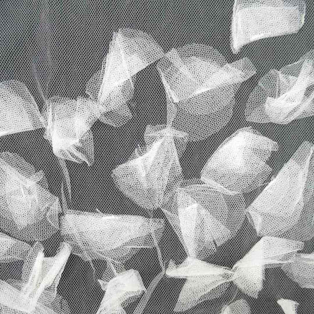 00s 2000トリココムデギャルソン チュール メッシュ 切替 カットソー 黒 レディースのトップス(カットソー(半袖/袖なし))の商品写真
