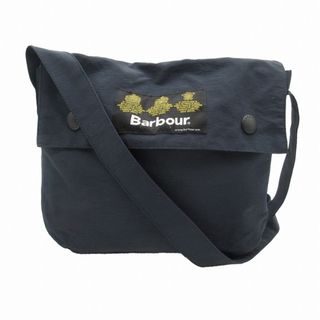 バーブァー(Barbour)の美品 バブアー Barbour ナイロン ショルダーバッグ ロゴ タグ フラップ(ショルダーバッグ)