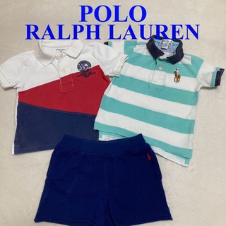 ポロラルフローレン(POLO RALPH LAUREN)のポロラルフローレン 半袖　ポロシャツ　短パン　3点セット　12M ビッグポニー(シャツ/カットソー)