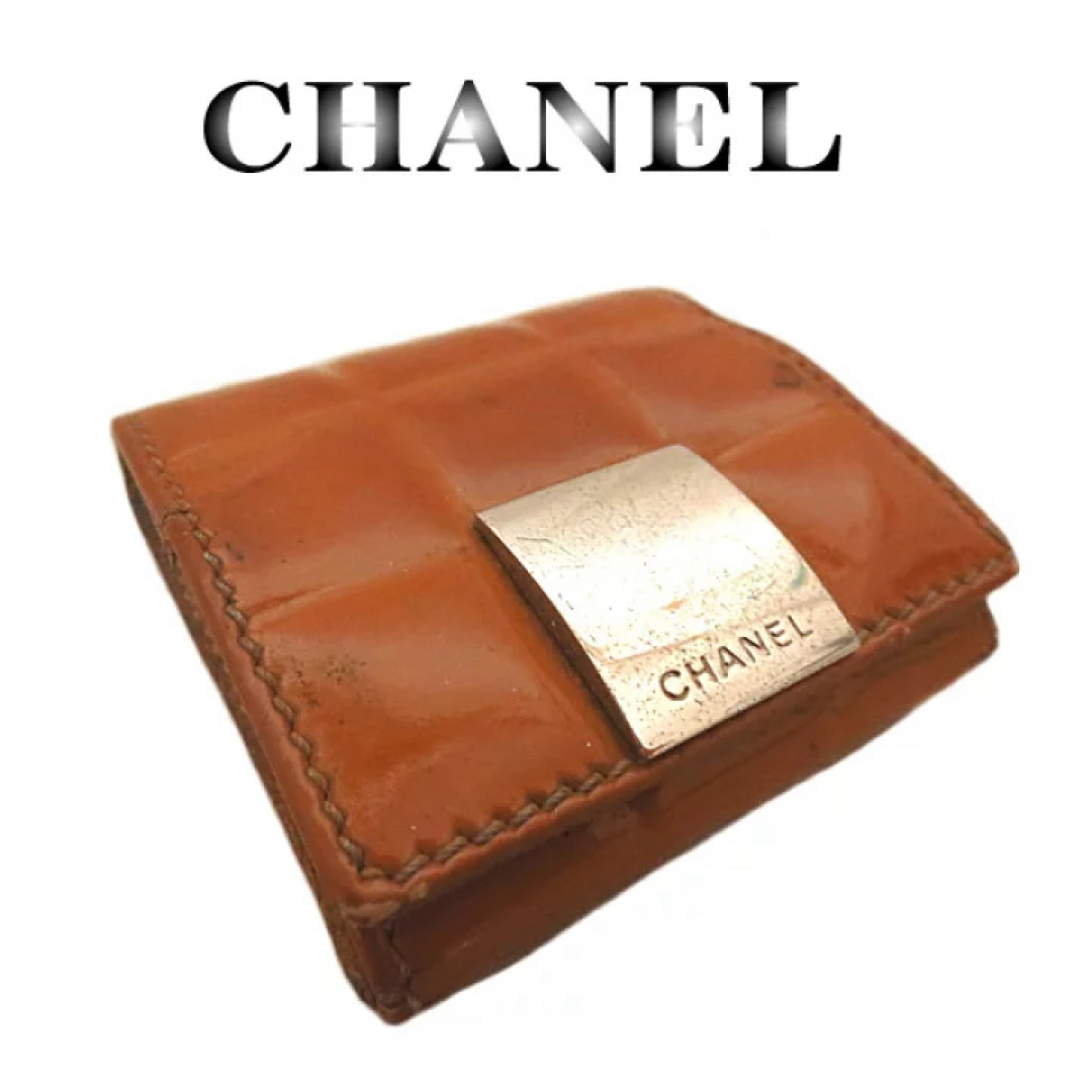 CHANEL(シャネル)のCHANEL シャネル チョコバー エナメル コインケース レディースのファッション小物(コインケース)の商品写真