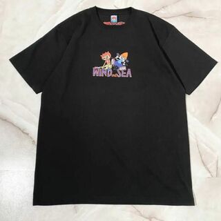 ウィンダンシー(WIND AND SEA)のA12591 ウンジャマラミー×ウィンダンシー　コラボTシャツ　黒XL パラッパ(Tシャツ/カットソー(半袖/袖なし))