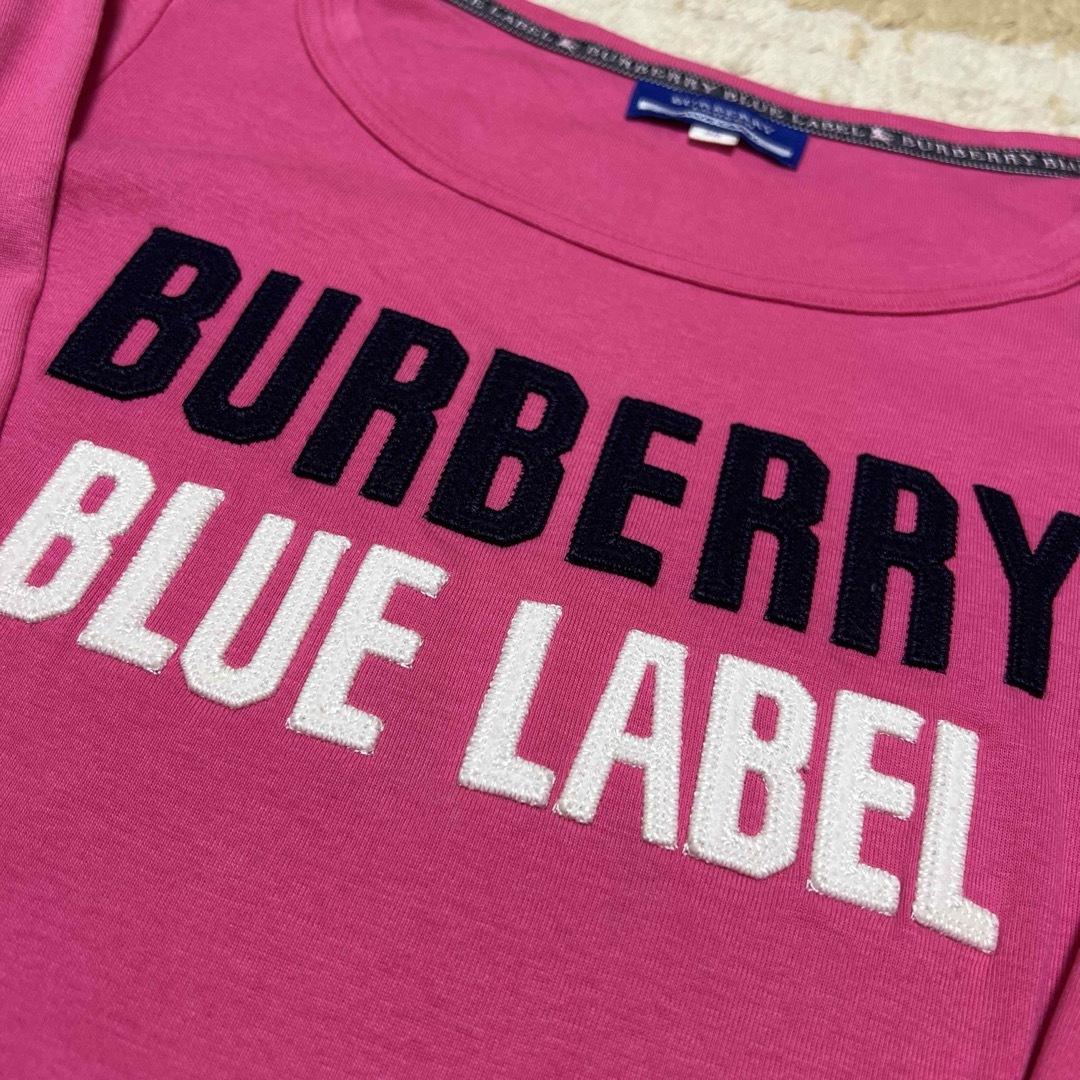 BURBERRY BLUE LABEL(バーバリーブルーレーベル)のバーバリーブルーレーベル　長袖Tシャツ　38 レディースのトップス(シャツ/ブラウス(長袖/七分))の商品写真