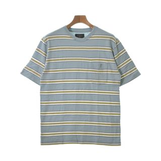 ビームスプラス(BEAMS PLUS)のBEAMS PLUS Tシャツ・カットソー M 水色x白x黄等(ボーダー) 【古着】【中古】(Tシャツ/カットソー(半袖/袖なし))