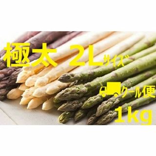 極太 北海道産 パープル(紫)＆ホワイト＆グリーン3色セット 2Lサイズ(野菜)