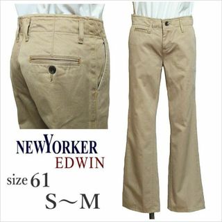 ニューヨーカー(NEWYORKER)の［NEWYORKER］EDWINコラボ ベージュストレートチノパン S～M位(チノパン)