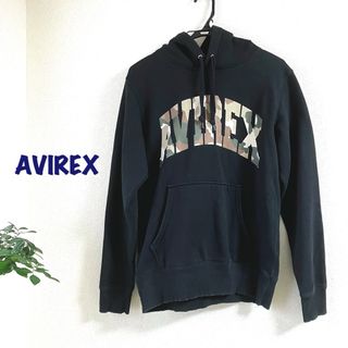 アヴィレックス(AVIREX)のAVIREX   裏起毛　ロゴ　パーカー(パーカー)