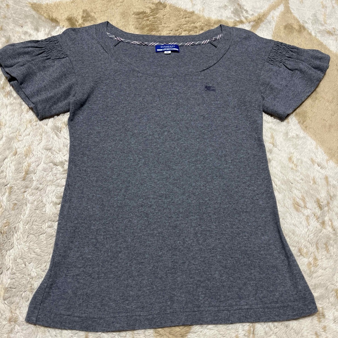 BURBERRY BLUE LABEL(バーバリーブルーレーベル)のバーバリーブルーレーベル　お袖が可愛いカットソー　38 メンズのトップス(Tシャツ/カットソー(半袖/袖なし))の商品写真