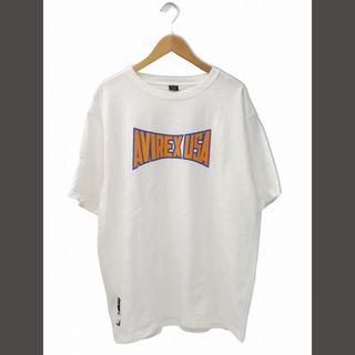 アヴィレックス(AVIREX)のアヴィレックス ロゴプリント 半袖 クルーネック Tシャツ 2XL ホワイト (Tシャツ/カットソー(半袖/袖なし))