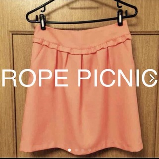 ロペピクニック(Rope' Picnic)の美品♡ロペピクニック スカート♡ウェストのフリルデザインのウエストマークが◎(ミニスカート)