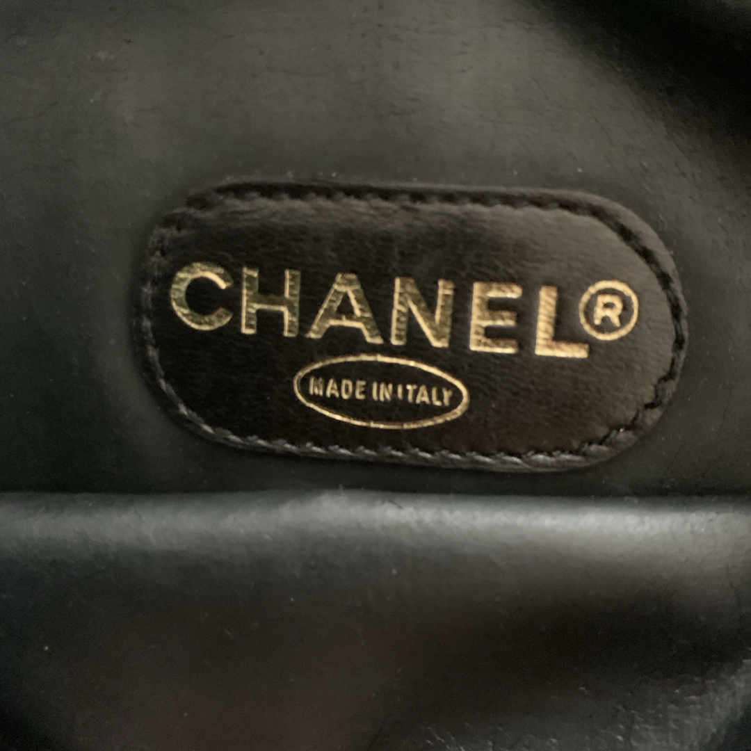 CHANEL(シャネル)の希少❗️シャネル　CHANEL  ポーチ　黒　ヴィンテージ レディースのファッション小物(ポーチ)の商品写真