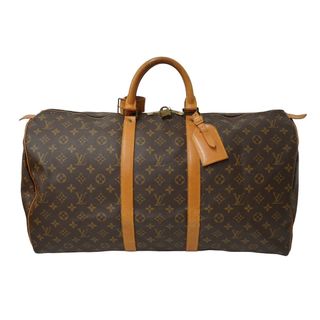 ルイヴィトン(LOUIS VUITTON)のLOUIS VUITTON ルイヴィトン モノグラム キーポル 55 M41424 MI884 ボストンバッグ ブラウン ゴールド金具 美品 中古 62804(ボストンバッグ)