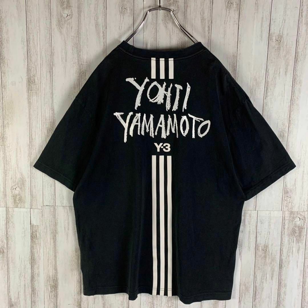 Y-3(ワイスリー)の【超希少モデル】Y-3 ワイスリー バックプリント 希少 スリーライン Tシャツ メンズのトップス(Tシャツ/カットソー(半袖/袖なし))の商品写真