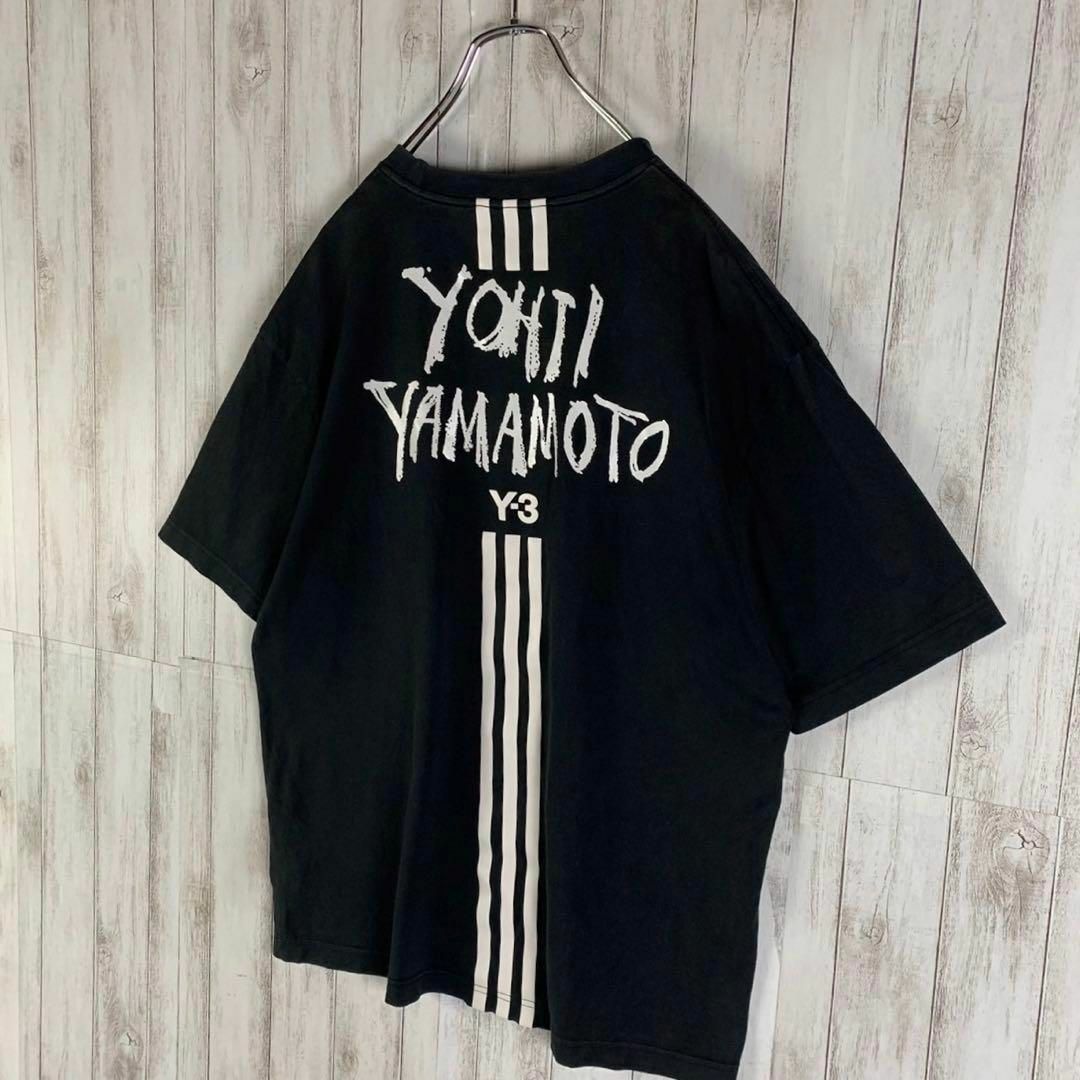 Y-3(ワイスリー)の【超希少モデル】Y-3 ワイスリー バックプリント 希少 スリーライン Tシャツ メンズのトップス(Tシャツ/カットソー(半袖/袖なし))の商品写真