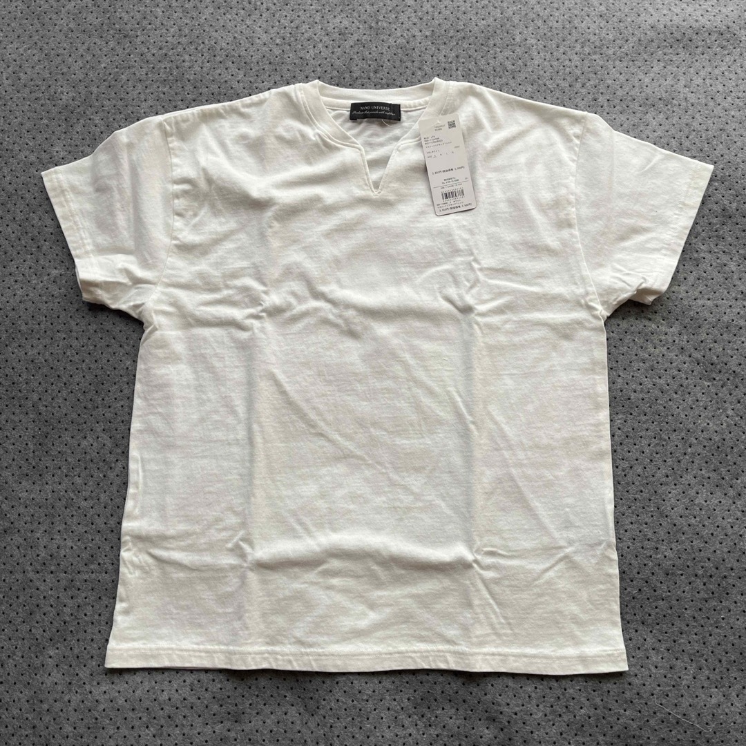 nano・universe(ナノユニバース)のNANO UNIVERSE VスリットリブネックTシャツ メンズのトップス(Tシャツ/カットソー(半袖/袖なし))の商品写真