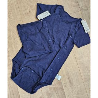 ユニクロ(UNIQLO)の140 ユニクロ　ボディスーツ　新品　二枚(その他)