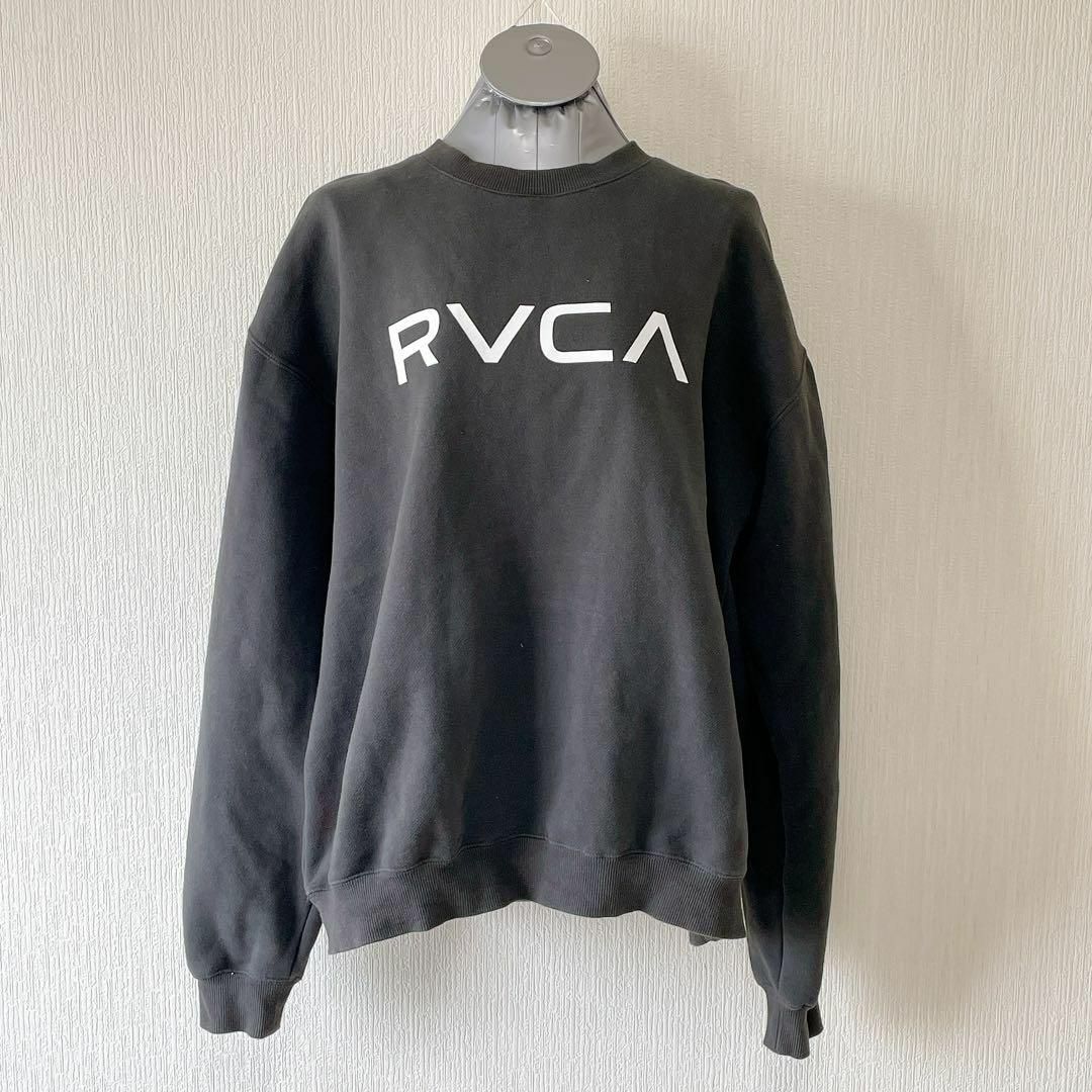 RVCA(ルーカ)のRVCA スウェット トレーナー ダークグレー S 大きめ ルーカ メンズのトップス(スウェット)の商品写真