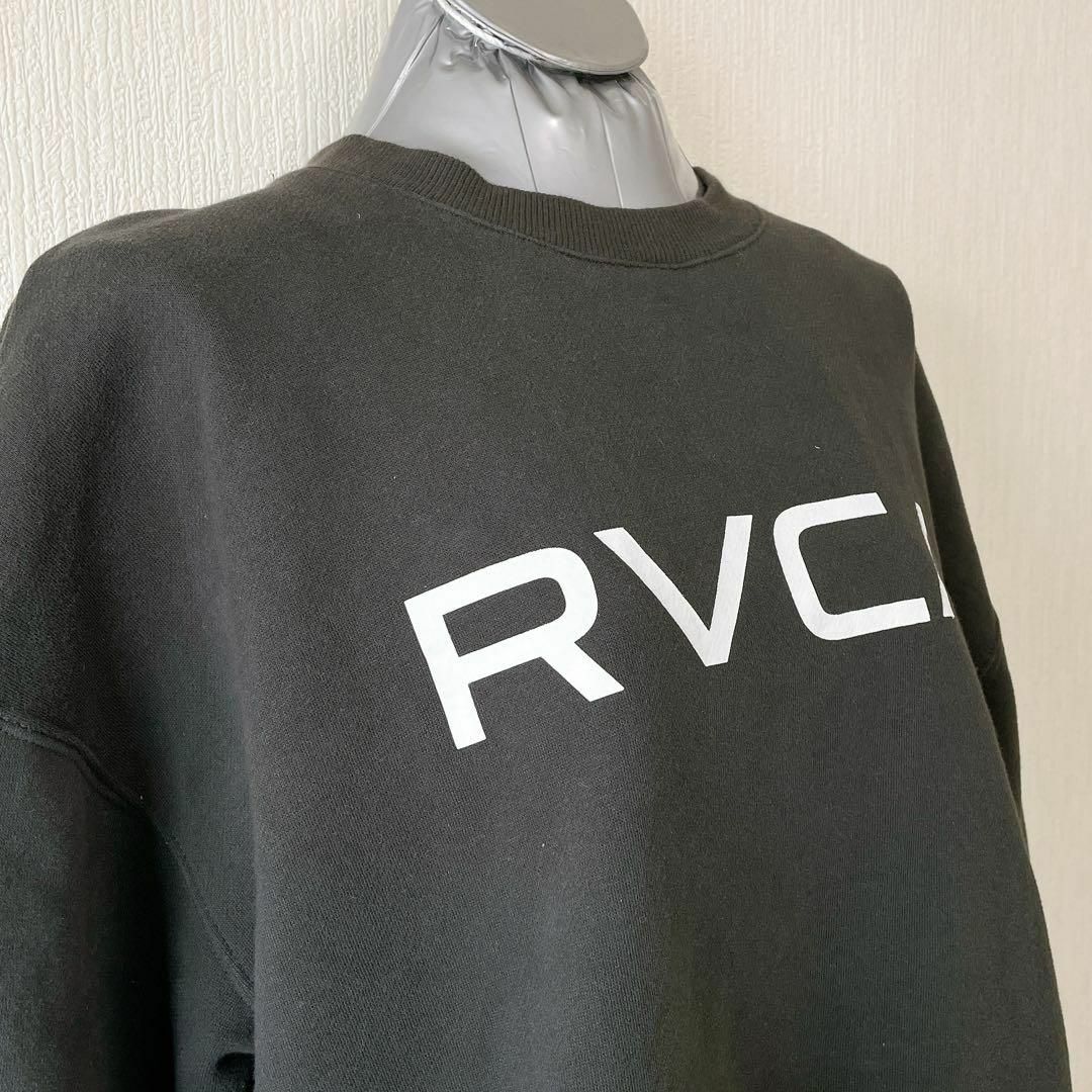 RVCA(ルーカ)のRVCA スウェット トレーナー ダークグレー S 大きめ ルーカ メンズのトップス(スウェット)の商品写真