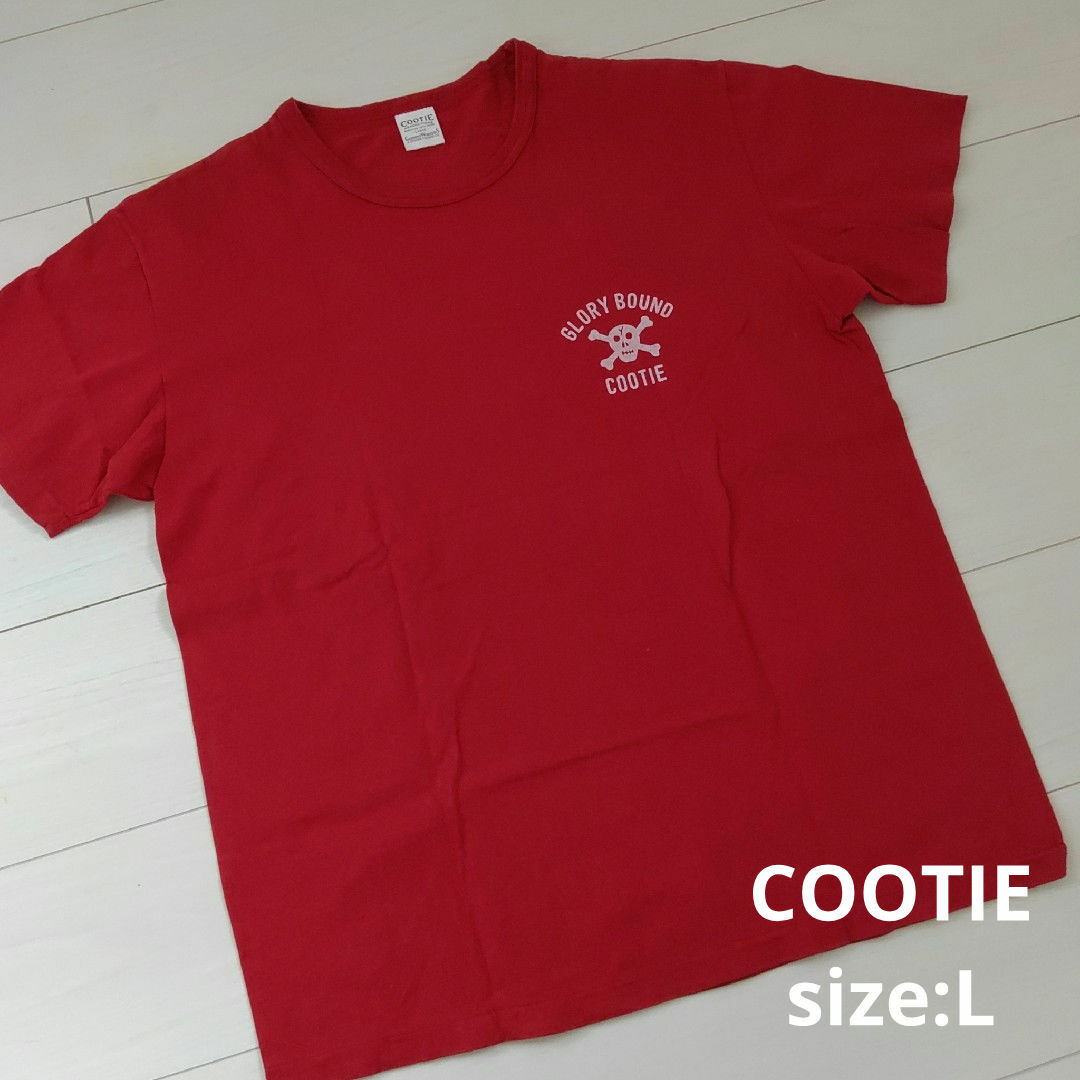 COOTIE(クーティー)の【Tシャツ祭】COOTIE クーティー メンズプリントTシャツ 赤 size:L メンズのトップス(Tシャツ/カットソー(半袖/袖なし))の商品写真