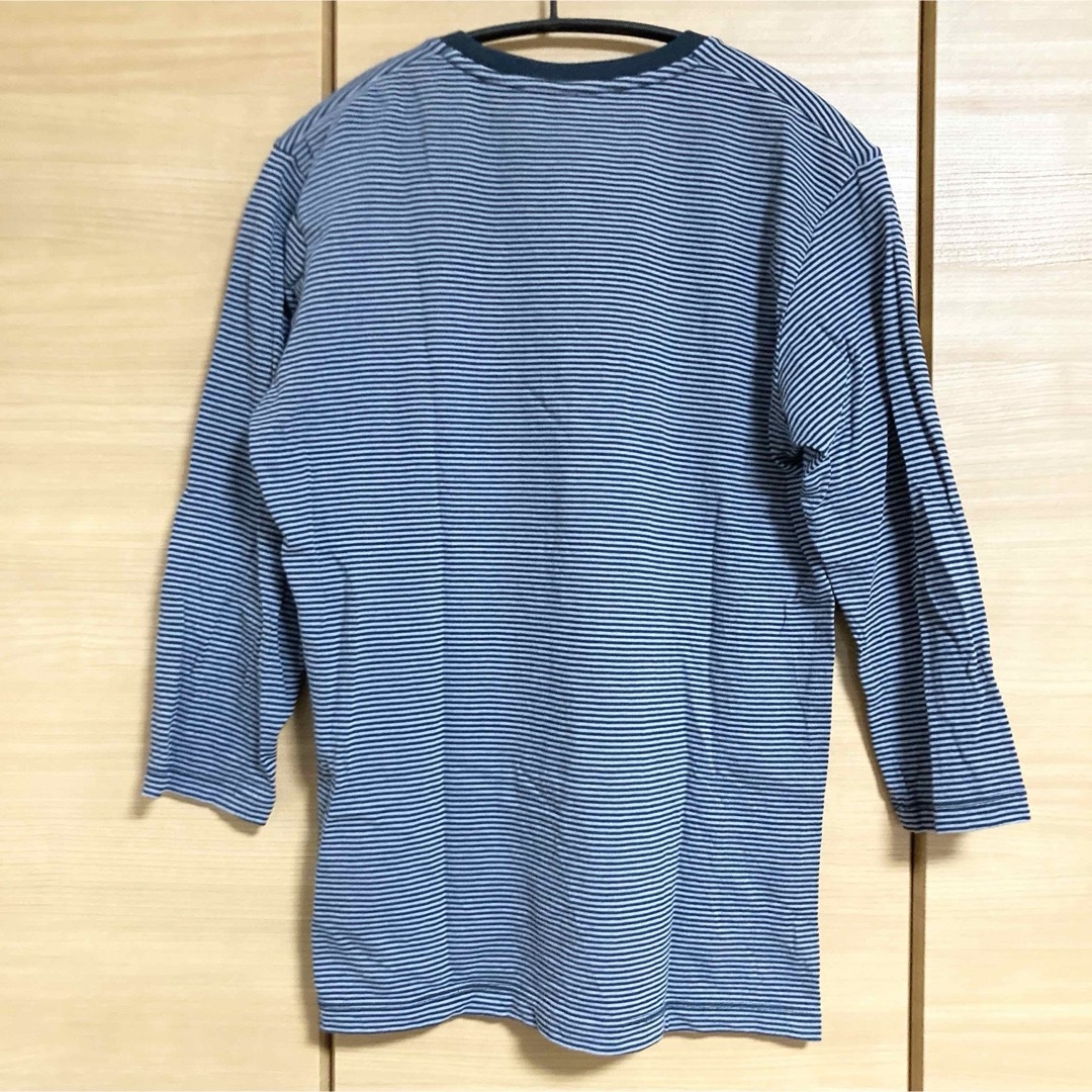 UNIQLO(ユニクロ)のユニクロ 七分丈Tシャツ ボーダー 七分袖 ボーダーT UNIQLO メンズのトップス(Tシャツ/カットソー(七分/長袖))の商品写真