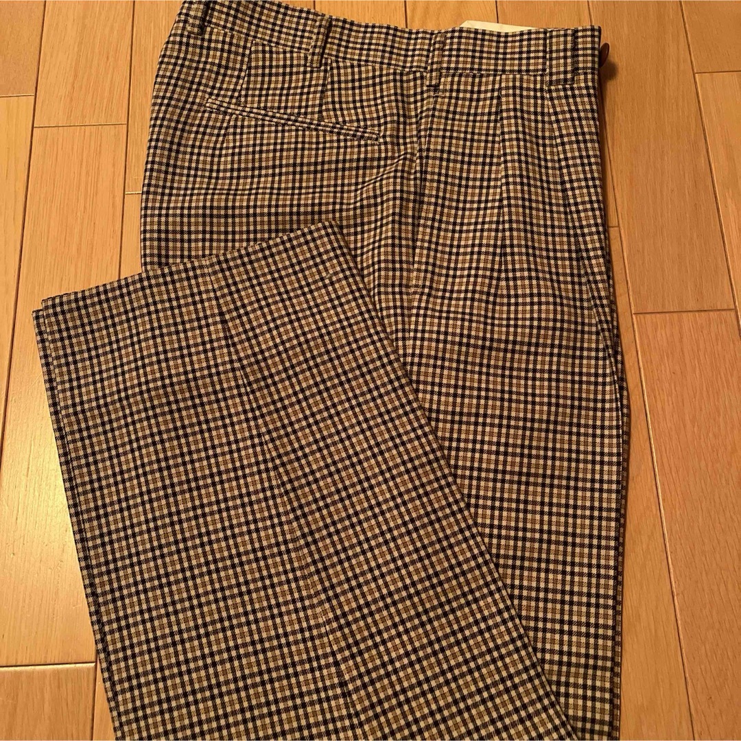 MIZUNO(ミズノ)のチェック　ウール　2プリーツパンツ メンズのパンツ(スラックス)の商品写真