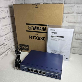 ヤマハ(ヤマハ)の【美品・初期化済み】YAMAHA RTX830 VPNルーター(PC周辺機器)