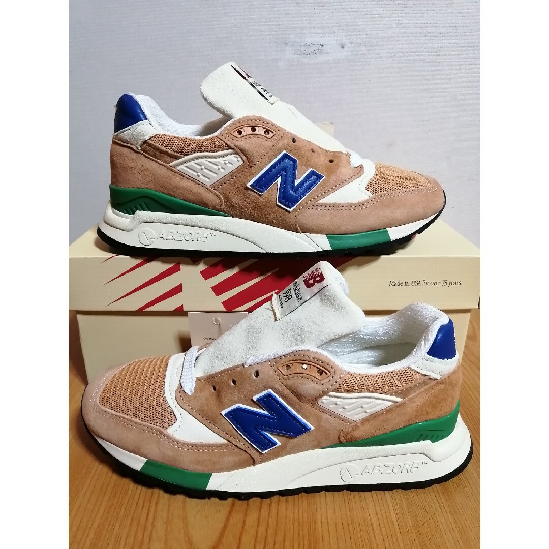 New Balance(ニューバランス)のus6 24.0cm ニューバランス U998OB オレンジ/ベージュ 未使用 レディースの靴/シューズ(スニーカー)の商品写真