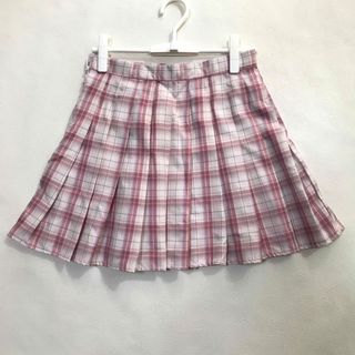 ROMWE 格子 プリント プリーツスカート(ひざ丈スカート)
