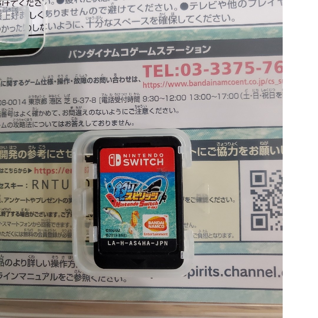 任天堂(ニンテンドウ)の釣りスピリッツ　NintendoSwitchバージョン エンタメ/ホビーのゲームソフト/ゲーム機本体(家庭用ゲームソフト)の商品写真