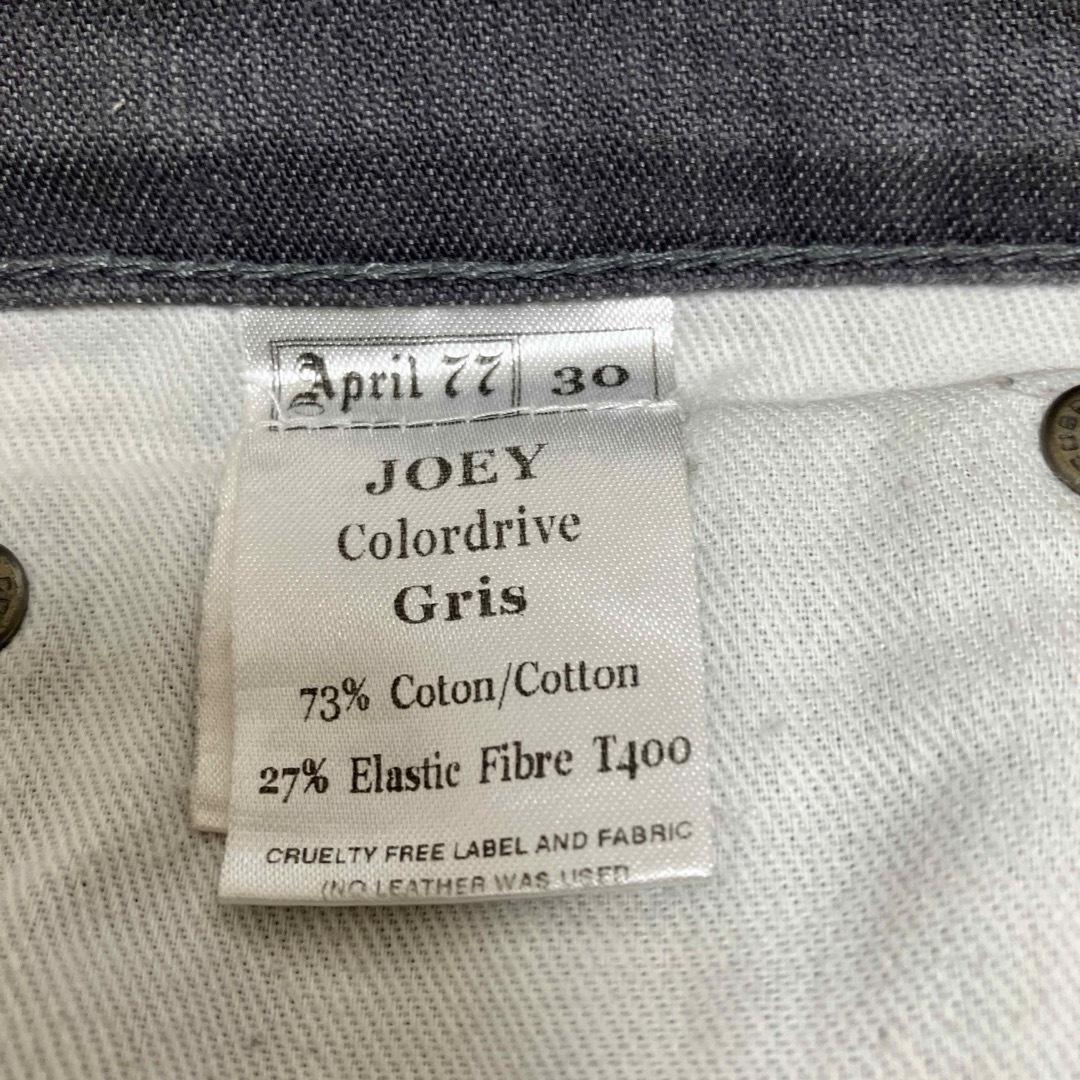 April77(エイプリルセブンティセブン)のApril77 JOEY Colordrive Gris size 30 メンズのパンツ(デニム/ジーンズ)の商品写真