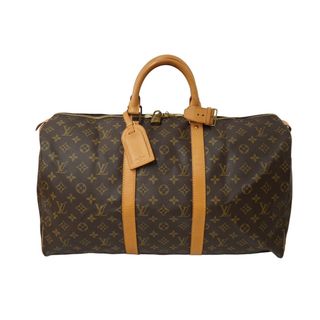 ルイヴィトン(LOUIS VUITTON)のLOUIS VUITTON ルイヴィトン モノグラム キーポル50 ボストンバッグ ブラウン M41426 旅行バッグ ロゴ 美品 中古 62803(ボストンバッグ)