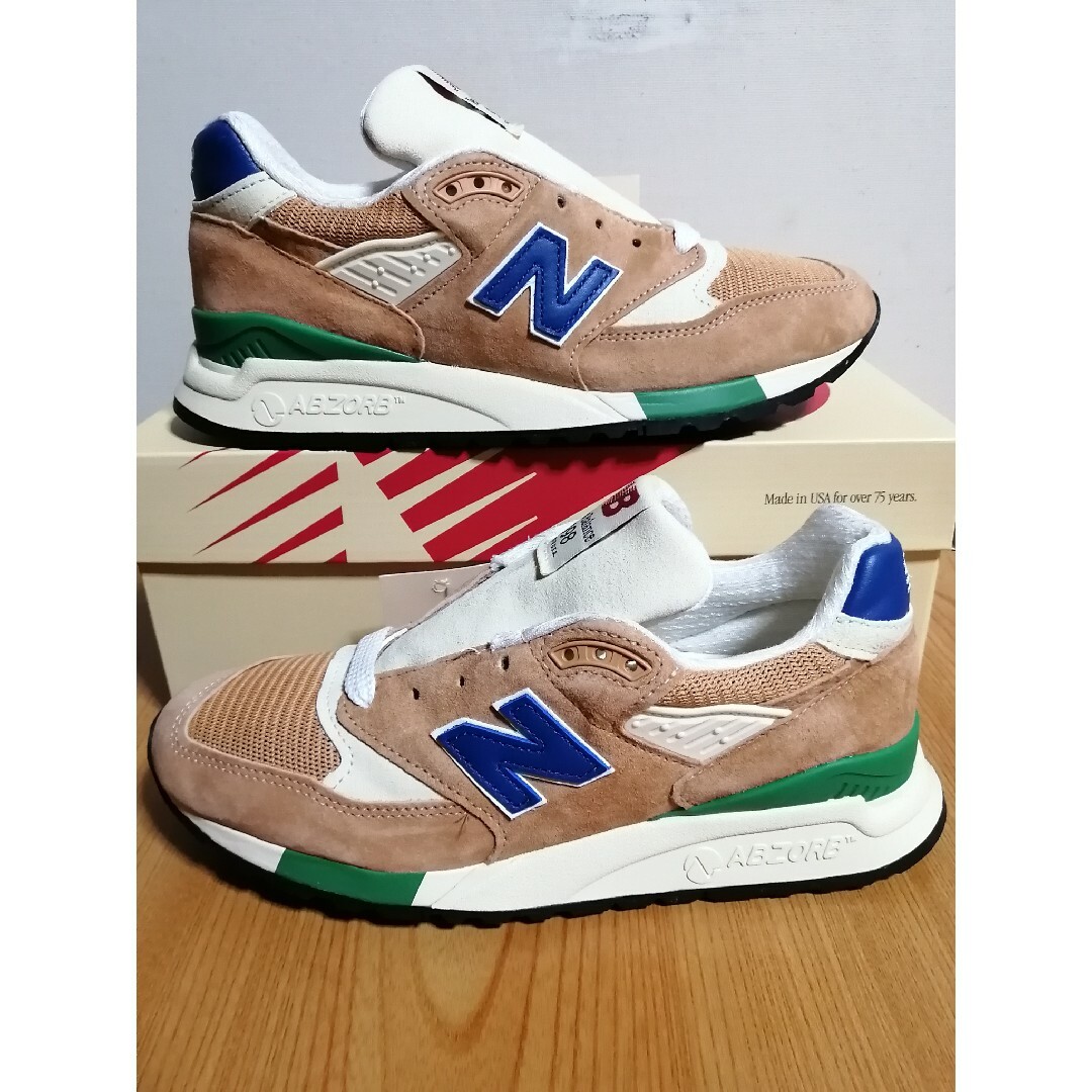 New Balance(ニューバランス)のus6.5 24.5cm ニューバランス U998OB オレンジ 未使用品 レディースの靴/シューズ(スニーカー)の商品写真