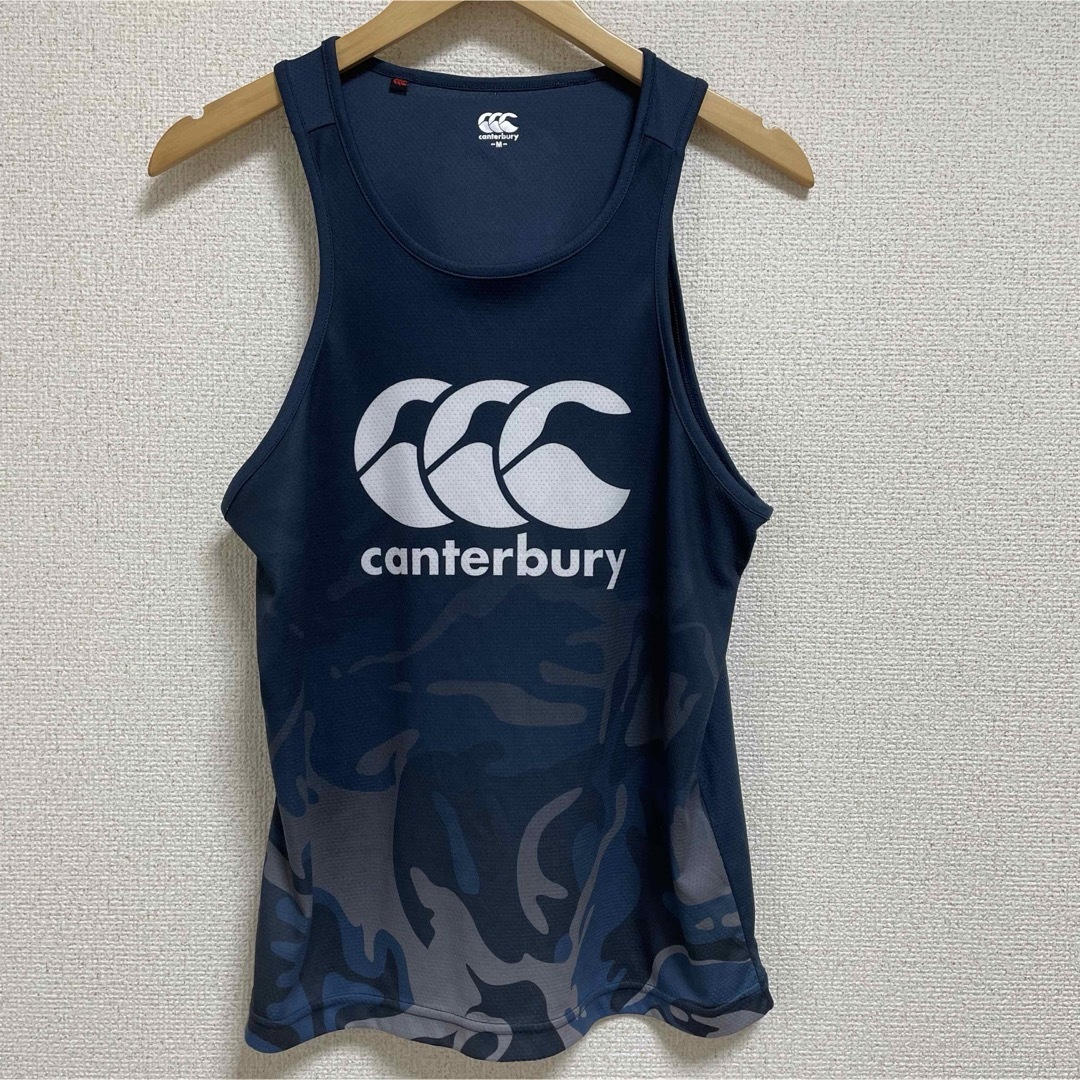 CANTERBURY(カンタベリー)のカンタベリー　タンクトップ　ノースリーブ　トレーニング　ネイビー スポーツ/アウトドアのスポーツ/アウトドア その他(ラグビー)の商品写真