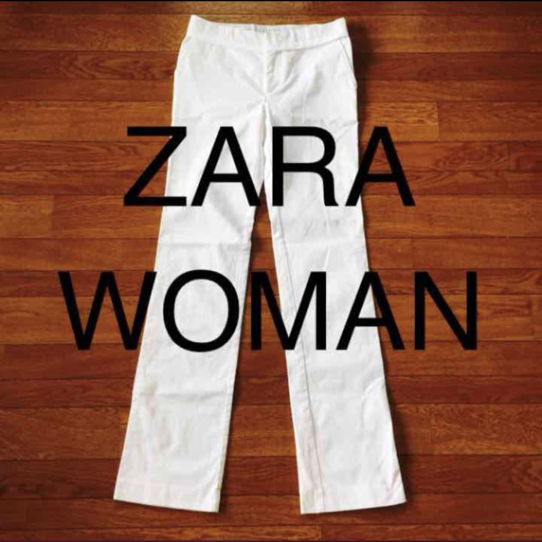 ZARA(ザラ)の【ZARA】白 パンツ M♡ビジネス、オフィス、フォーマルにも最適なパリッと系 レディースのパンツ(その他)の商品写真