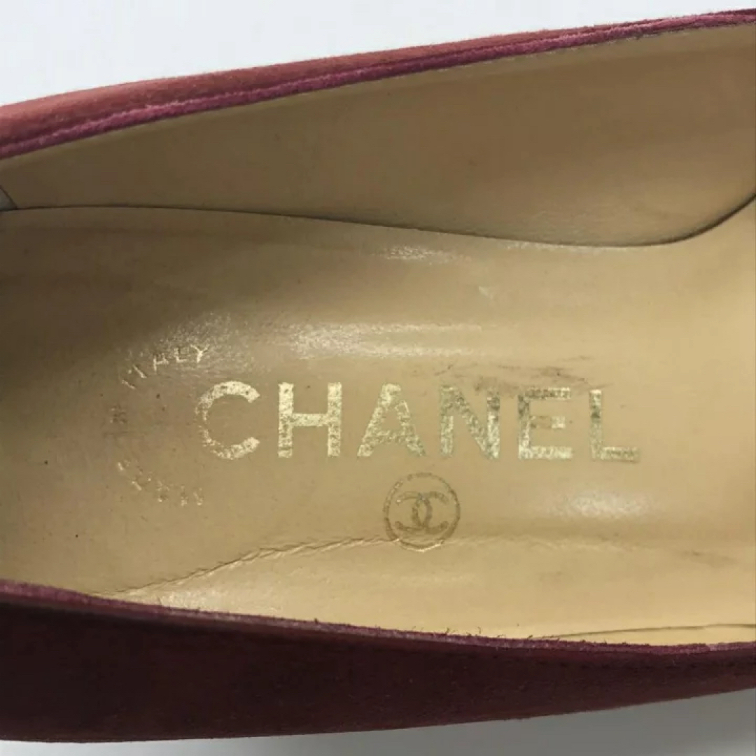 CHANEL(シャネル)のCHANEL シャネル レディース パンプス プレートヒール スクエアトゥ レディースの靴/シューズ(ハイヒール/パンプス)の商品写真