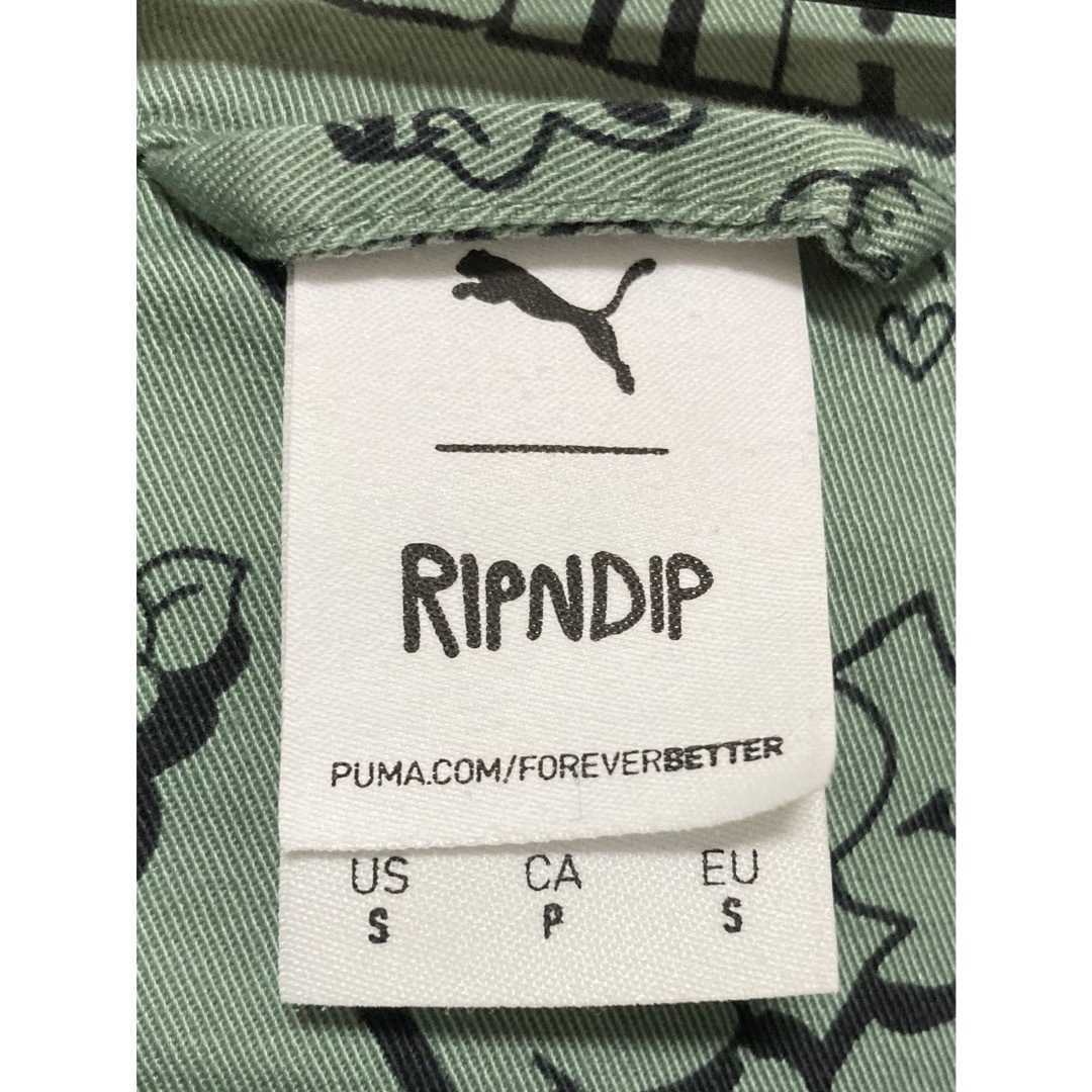 RIPNDIP(リップンディップ)のRIPNDIP リップンディップ ジップアップシャツ PUMAコラボ Sサイズ メンズのトップス(シャツ)の商品写真
