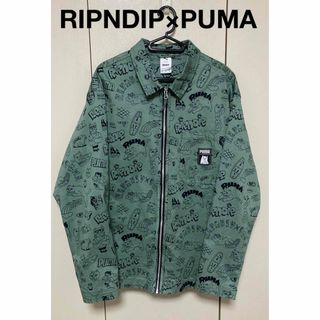 RIPNDIP - RIPNDIP リップンディップ ジップアップシャツ PUMAコラボ 最終値下げ